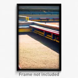 Pixel Art Poster - Distinct Dugout (8 Bit Psychedelic Trippy Video Game Print)