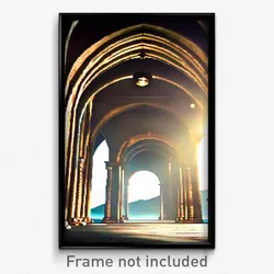 Pixel Art Poster - Awesome Arch (8 Bit Psychedelic Trippy Video Game Print)