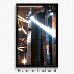 Pixel Art Poster - Steel Forgeworks (8 Bit Psychedelic Trippy Video Game Print)