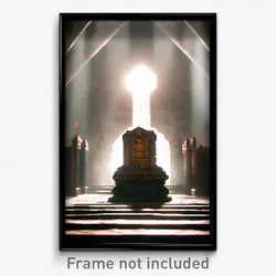 Pixel Art Poster - Novel Tomb (8 Bit Psychedelic Trippy Weird Video Game Print)
