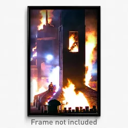Pixel Art Poster - Spectacular Furnace (8 Bit Psychedelic Video Game Print)