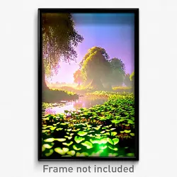 Pixel Art Poster - Pleasant Fen (8 Bit Psychedelic Trippy Video Game Print)