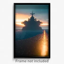 Pixel Art Poster - Detailed Anchorage (8 Bit Psychedelic Video Game Print)