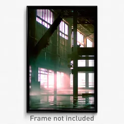 Pixel Art Poster - Damp Warehouse (8 Bit Psychedelic Trippy Video Game Print)