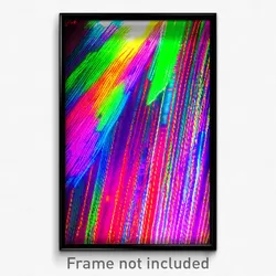 Pixel Art Poster - Vibrant Wire (8 Bit Psychedelic Trippy Video Game Print)