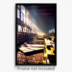 Pixel Art Poster - Harmonious Sawmill (8 Bit Psychedelic Video Game Print)