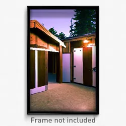 Pixel Art Poster - Fantastic Outbuilding (8 Bit Psychedelic Video Game Print)