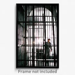 Pixel Art Poster - Silver Prison (8 Bit Psychedelic Trippy Video Game Print)