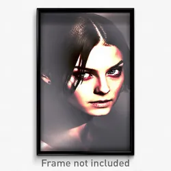 Pixel Art Poster - Realistic Visage (8 Bit Psychedelic Trippy Video Game Print)
