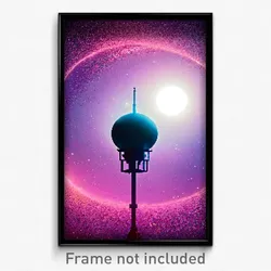 Pixel Art Poster - Humble Neutron (8 Bit Psychedelic Trippy Video Game Print)