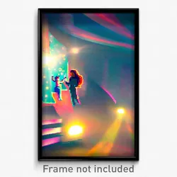 Pixel Art Poster - Artistic Pass (8 Bit Psychedelic Trippy Video Game Print)