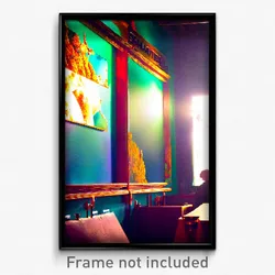 Pixel Art Poster - Artistic Schnitzel (8 Bit Psychedelic Video Game Print)