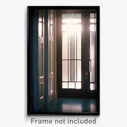 Pixel Art Poster - Wide Door (8 Bit Psychedelic Trippy Weird Video Game Print)