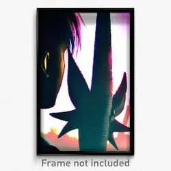 Pixel Art Poster - Familiar Spike (8 Bit Psychedelic Trippy Video Game Print)