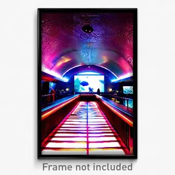 Pixel Art Poster - Spectacular Aquarium (8 Bit Psychedelic Video Game Print)