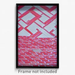 Pixel Art Poster - Rosy Tile (8 Bit Psychedelic Trippy Weird Video Game Print)