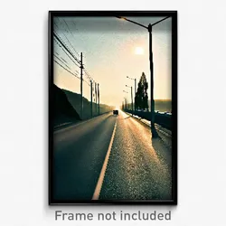 Pixel Art Poster - Candid Road (8 Bit Psychedelic Trippy Weird Video Game Print)
