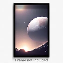 Pixel Art Poster - Active Pluto (8 Bit Psychedelic Trippy Video Game Print)