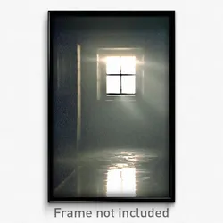 Pixel Art Poster - Dreary Window (8 Bit Psychedelic Trippy Video Game Print)