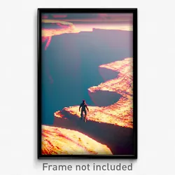 Pixel Art Poster - Infinite Wasteland (8 Bit Psychedelic Video Game Print)