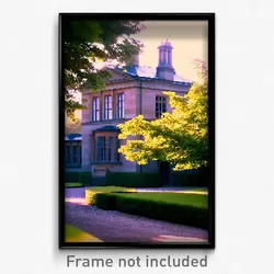 Pixel Art Poster - Stunning Rectory (8 Bit Psychedelic Trippy Video Game Print)