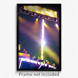 Pixel Art Poster - Square Music Festival (8 Bit Psychedelic Video Game Print)