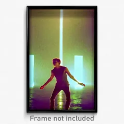 Pixel Art Poster - Tan Respite (8 Bit Psychedelic Trippy Weird Video Game Print)