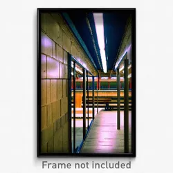 Pixel Art Poster - Amazing Dugout (8 Bit Psychedelic Trippy Video Game Print)