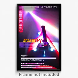 Pixel Art Poster - Vibrating Academy (8 Bit Psychedelic Trippy Video Game Print)