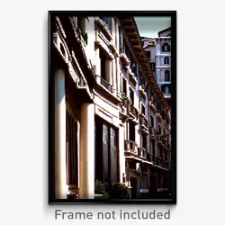 Pixel Art Poster - Dense Italian Architecture (8 Bit Video Game Print)