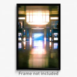 Pixel Art Poster - Energetic Bank (8 Bit Psychedelic Trippy Video Game Print)