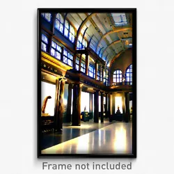 Pixel Art Poster - Unusual Museum (8 Bit Psychedelic Trippy Video Game Print)
