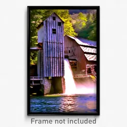 Pixel Art Poster - Measly Mill (8 Bit Psychedelic Trippy Weird Video Game Print)