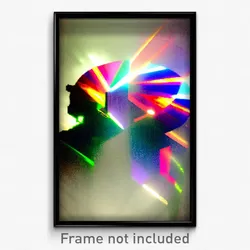 Pixel Art Poster - Upbeat Stocks (8 Bit Psychedelic Trippy Video Game Print)