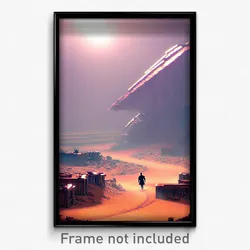 Pixel Art Poster - Beloved Wasteland (8 Bit Psychedelic Trippy Video Game Print)