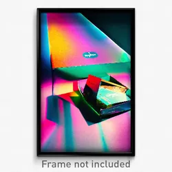 Pixel Art Poster - Superb Shoebox (8 Bit Psychedelic Trippy Video Game Print)