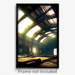 Pixel Art Poster - Imaginative Derelict (8 Bit Psychedelic Video Game Print)