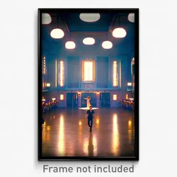 Pixel Art Poster - Tiny Ballroom (8 Bit Psychedelic Trippy Video Game Print)