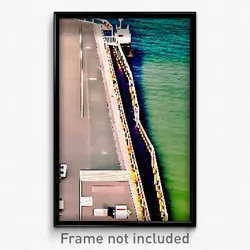 Pixel Art Poster - Ample Pier (8 Bit Psychedelic Trippy Weird Video Game Print)