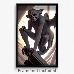 Pixel Art Poster - Negligible Gargoyle (8 Bit Psychedelic Video Game Print)