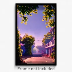 Pixel Art Poster - Leafy Ghetto (8 Bit Psychedelic Trippy Video Game Print)