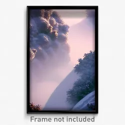 Pixel Art Poster - Frosty Plateau (8 Bit Psychedelic Trippy Video Game Print)