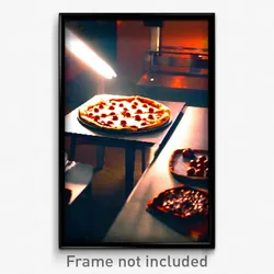 Pixel Art Poster - All Over The Place Pizza (8 Bit Psychedelic Video Game Print)