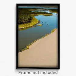 Pixel Art Poster - Empty Wetland (8 Bit Psychedelic Trippy Video Game Print)