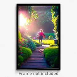 Pixel Art Poster - Thick Garden (8 Bit Psychedelic Trippy Video Game Print)