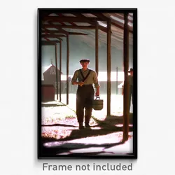 Pixel Art Poster - Musty Farm (8 Bit Psychedelic Trippy Weird Video Game Print)