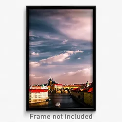 Pixel Art Poster - Prestigious Prague (8 Bit Psychedelic Video Game Print)