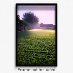 Pixel Art Poster - Drab Lawn (8 Bit Psychedelic Trippy Weird Video Game Print)