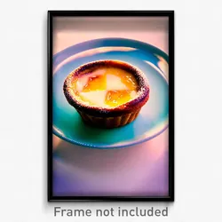Pixel Art Poster - Murky Pastel De Nata (8 Bit Psychedelic Video Game Print)