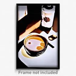 Pixel Art Poster - Subtle Brown Sugar Milk Tea (8 Bit Video Game Print)